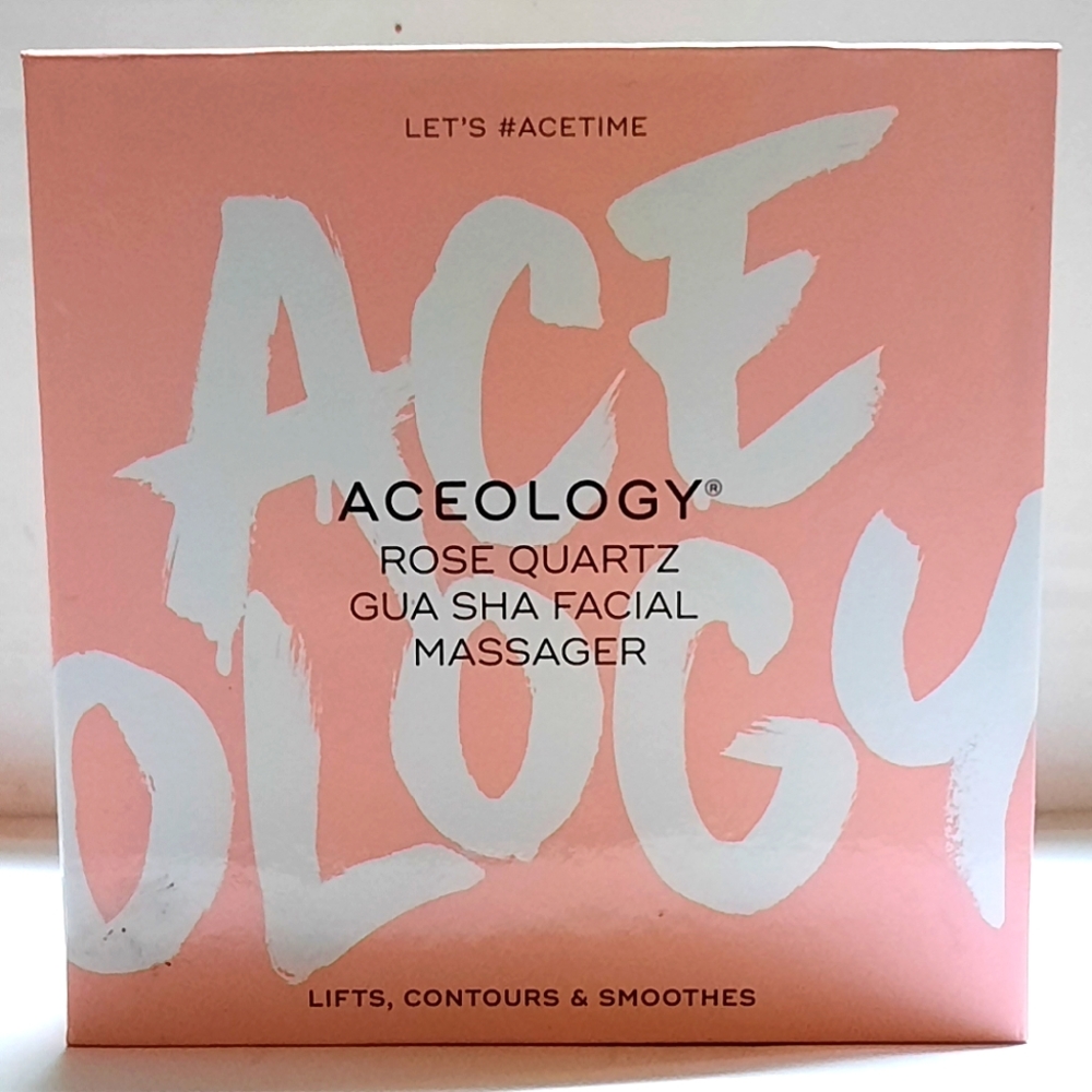 NEW | Aceology Rose Quartz Gua Sha Facial Massager